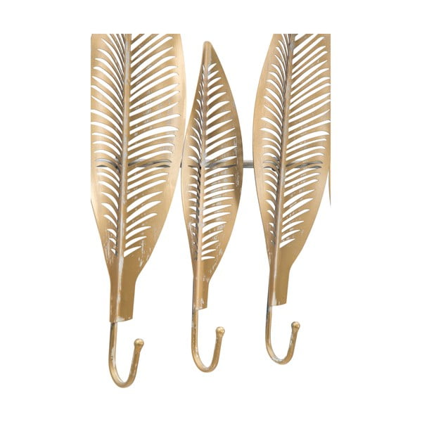 Appendiabiti da parete in metallo color oro Long Leaf - Mauro Ferretti-image-3
