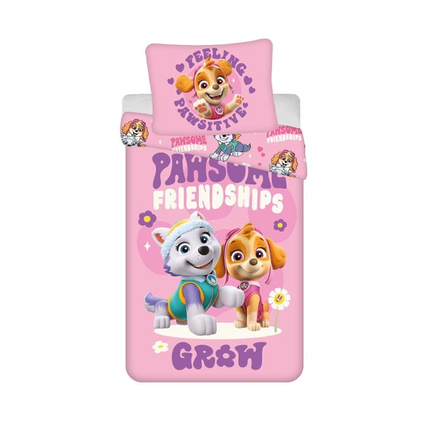 Biancheria da letto singola per bambini in microfibra 140x200 cm Paw Patrol - Jerry Fabrics