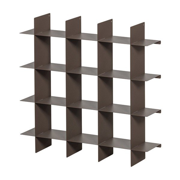 Mensola marrone in metallo con ripiani multipli 60 cm Brik – WOOOD