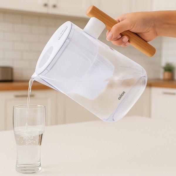 Caraffa con filtro in plastica Whiteline – Orion-image-1