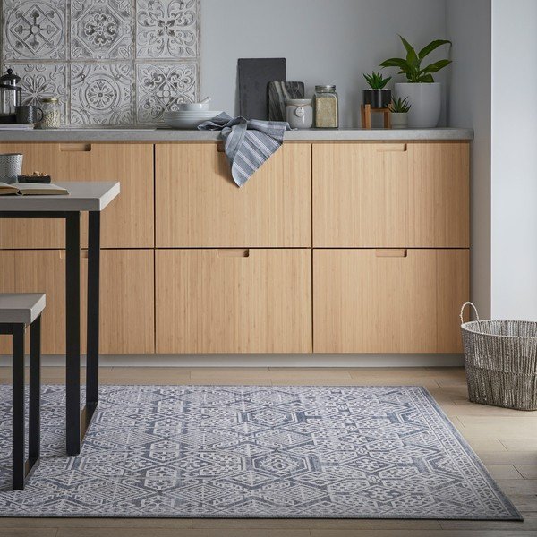 Tappeto lavabile grigio 200x290 cm FOLD Cora - Flair Rugs-image-1