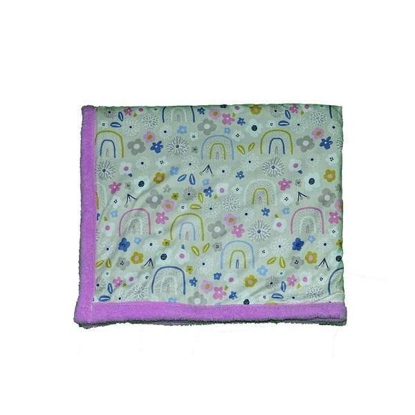 Coperta per neonati rosa e beige 80x100 cm - OYO kids