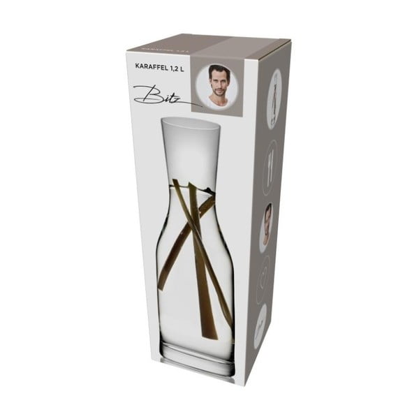 Decanter in vetro bianco da 1,2 l Fluidum - Bitz-image-3