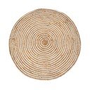 Tappeto rotondo in juta colore naturale ø 100 cm Natur - Casa Selección