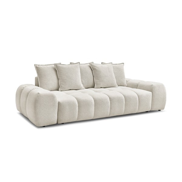 Divano bianco con rivestimento in ciniglia 278 cm Everest – Bobochic Paris-image-3