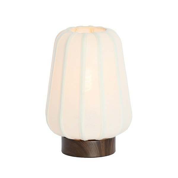 Lampada da tavolo bianca in metallo con paralume in tessuto (altezza totale 29 cm) Bibia – Light & Living-image-2