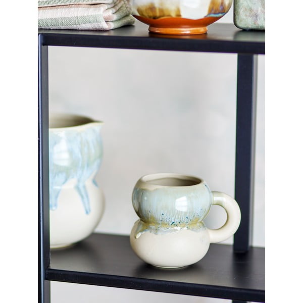 Tazze in set blu e color crema in gres 4 pz 400 ml Luna – Bloomingville-image-2