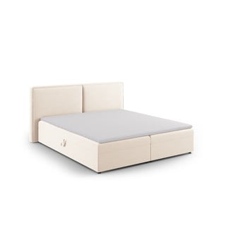 Letto boxspring crema con contenitore 180x200 cm Arendal - Cosmopolitan Design