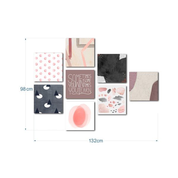 Set di 8 quadri Rosa - Insigne-image-2