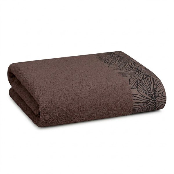 Asciugamano tipo terry marrone in cotone 70x140 cm Valencia – My House