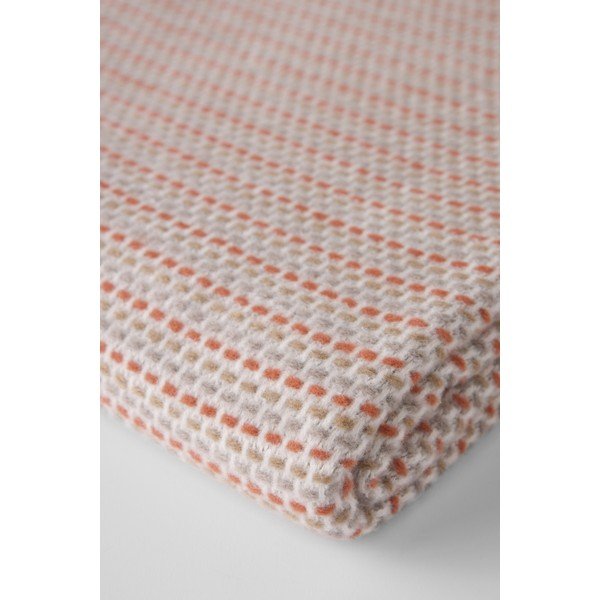 Coperta color terracotta in misto cotone 140x180 cm Multi-Zen – Euromant-image-3