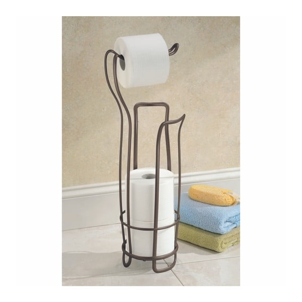 Porta carta igienica in acciaio bronzo Axis - iDesign-image-1