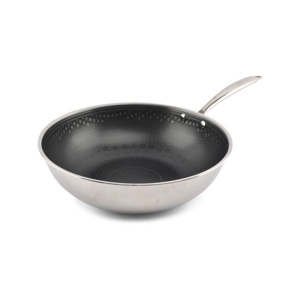 Padella wok in acciaio inox con superficie antiaderente ø 31,5 cm Fusion – BonBistro