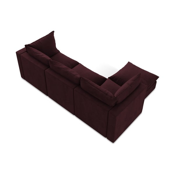 Divano angolare burgundy (con penisola a sinistra/con chaise lounge) Manao – Makamii-image-3