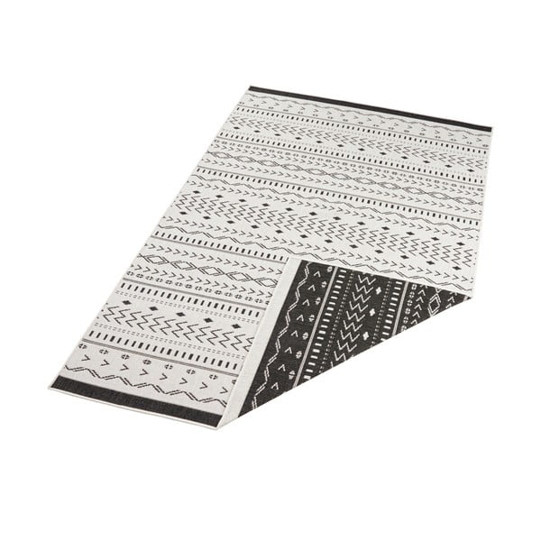 Tappeto da esterno nero e crema , 290 x 200 cm Kuba - NORTHRUGS-image-3