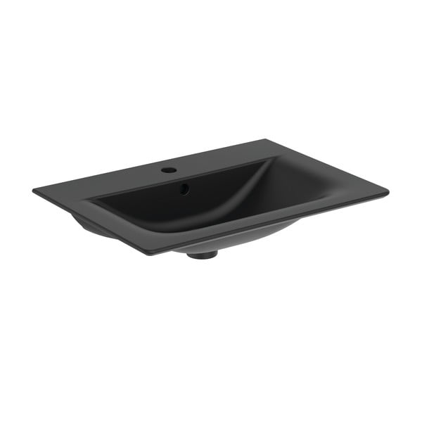 Lavabo nero opaco in ceramica 64x46 cm Silk Black - Ideal Standard