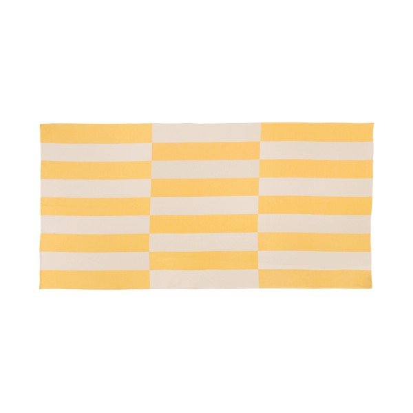 Telo mare giallo in cotone 100x160 cm Su – noo.ma