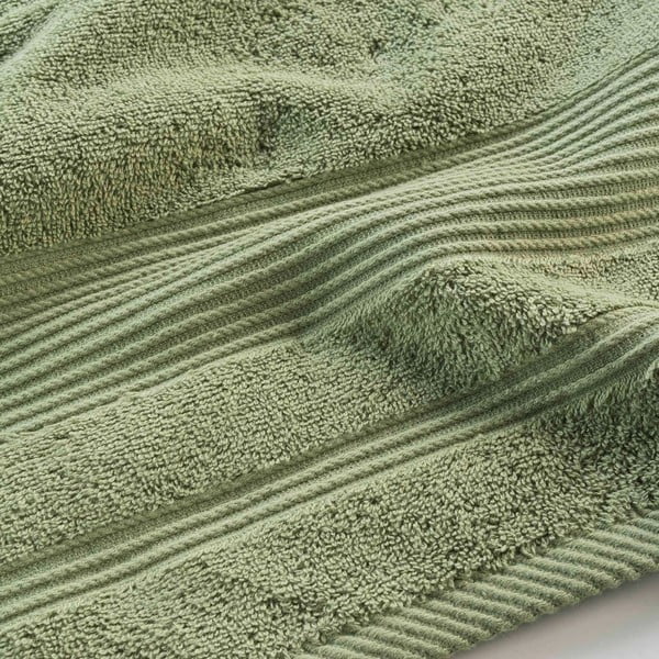 Asciugamano in spugna di cotone kaki 90x150 cm Tendresse - douceur d'intérieur-image-2