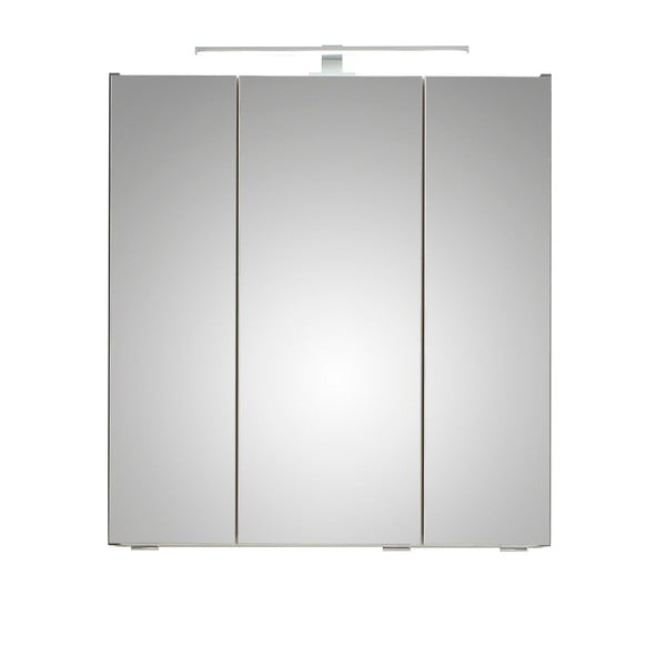 Mobile bagno sospeso grigio con specchio 65x70 cm Set 357 - Pelipal