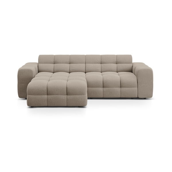 Divano angolare marrone (con penisola a sinistra/con chaise lounge) Kendal – Micadoni 