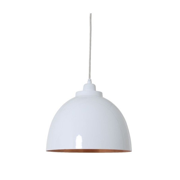 Lampada a sospensione Kylie White Copper, 30 cm - Light & Living