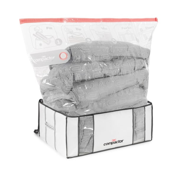 Organizer per vestiti sottovuoto/rinforzato in tessuto 65x45x27 cm Life – Compactor-image-4