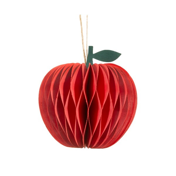 Decorazione per albero di natale in carta fatta a mano ø 8 cm Honeycomb Apple – Sass & Belle