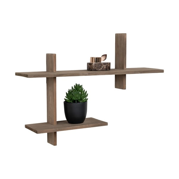 Scaffale a castello in legno di pino in colore naturale Ovada - House Nordic-image-3