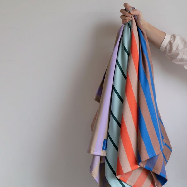 Set di 2 asciugamani in cotone 50x70 cm Stripes - Mette Ditmer Denmark-image-3