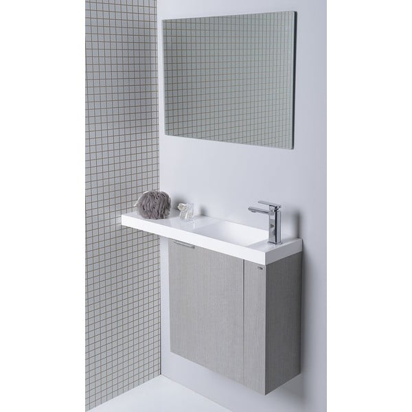 Mobile senza lavabo bianco da appendere 50x50 cm Latus Vi – Sapho-image-2