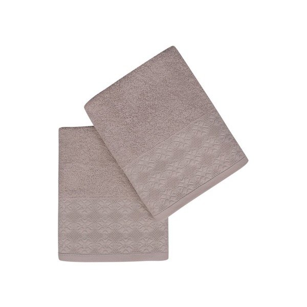 Set di due asciugamani marroni Provence, 90 x 50 cm - Soft Kiss-image-2