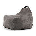 Pouf a sacco per bambini grigio scuro con rivestimento in velluto a coste Game Amuse – SLOWDOWN