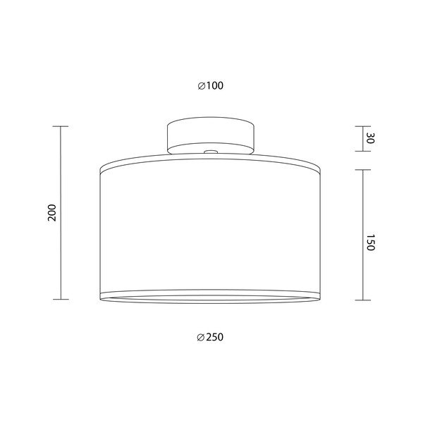 Lampada da soffitto beige con motivo a triangolo , ⌀ 25 cm Taiko - Sotto Luce-image-3