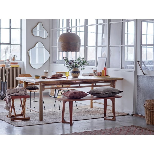 Tavolo da pranzo da giardino in bambù 98x200 cm Sole - Bloomingville-image-4