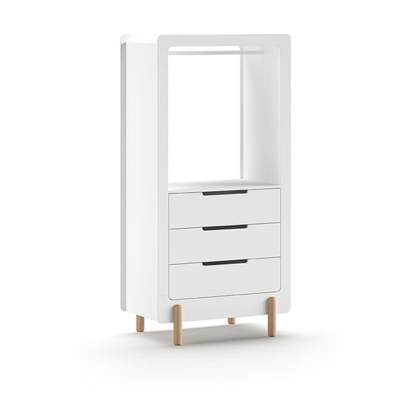 Armadio per bambini bianco a giorno 88x180x57 cm Smile – Vipack