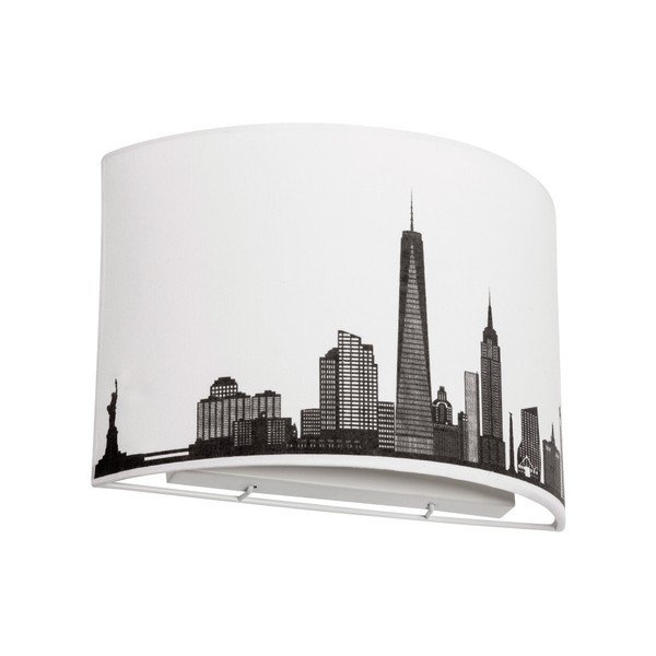 Lampada da parete in bianco e nero Skyline - SULION