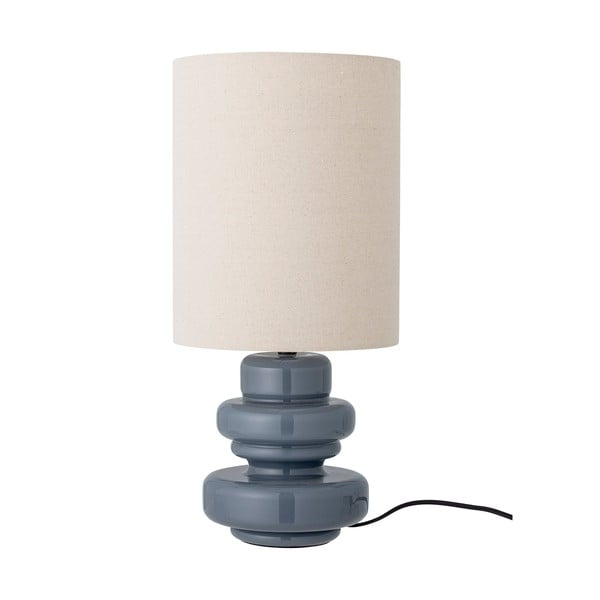 Lampada da tavolo blu con paralume in tessuto (altezza totale 51 cm) Fabiola – Bloomingville