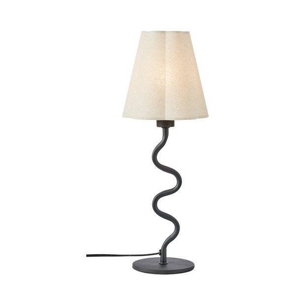 Lampada da tavolo beige in metallo con paralume in tessuto (altezza totale 41 cm) Veya – Markslöjd