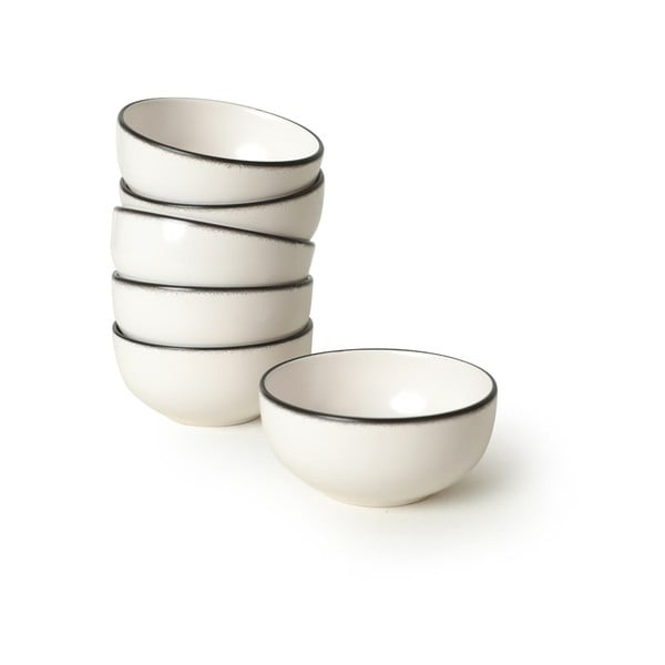 Set di 6 ciotole bianche in ceramica - Hermia