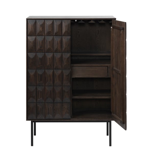 Mobile marrone scuro 90x130 cm Latina - Unique Furniture-image-2
