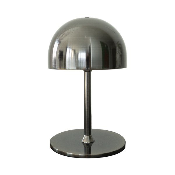 Lampada da tavolo LED grigio scuro con paralume in metallo con telecomando (altezza totale 22 cm) Tim – Sirius