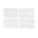 Lettere bianche per organizzatori 11,5x20x3 cm - Homéa