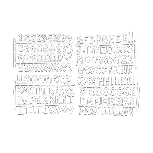 Lettere bianche per organizzatori 11,5x20x3 cm - Homéa