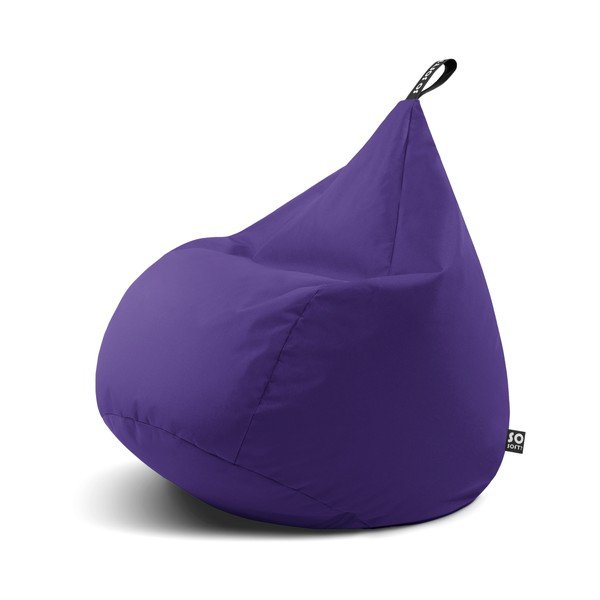 Pouf a sacco per bambini viola Drop M – So Soft?