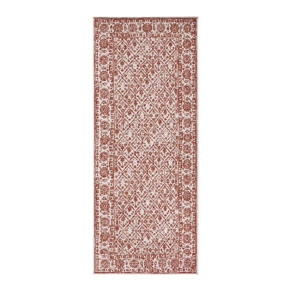 Tappeto da esterno reversibile a fantasia rossa bougari Curacao, 80 x 150 cm - Bougari
