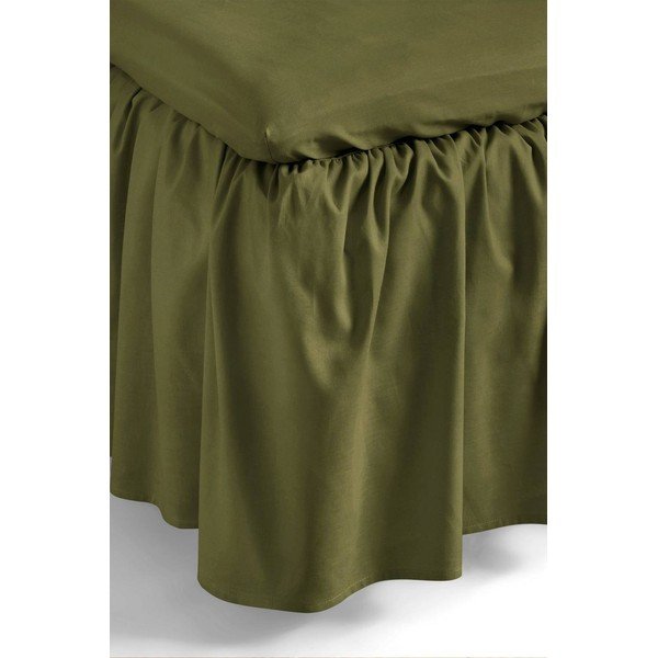 Copriletto color kaki in cotone organico 90x200 cm Zack – Jotex