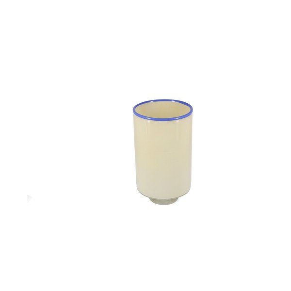 Vaso color crema in vetro (altezza totale 26 cm) Milo – ONA-image-2