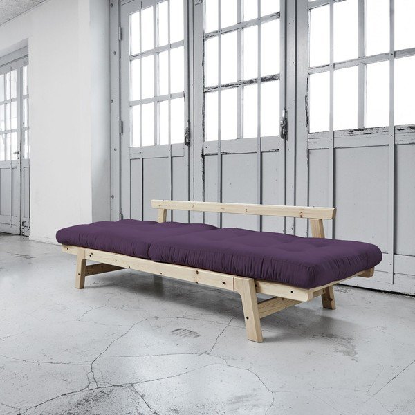 Rozkládací pohovka Karup Step Natural/Purple-image-3
