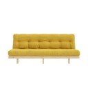 Divano in velluto a coste giallo 200 cm Lean - Karup Design