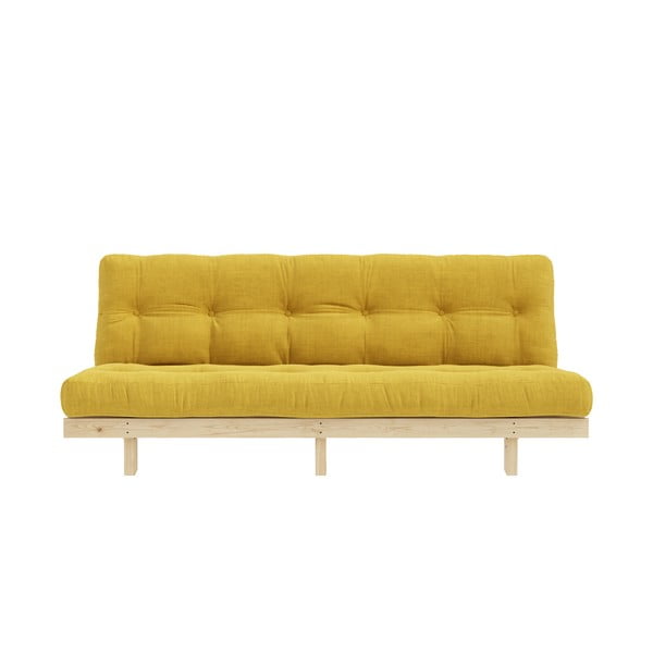 Divano in velluto a coste giallo 200 cm Lean - Karup Design